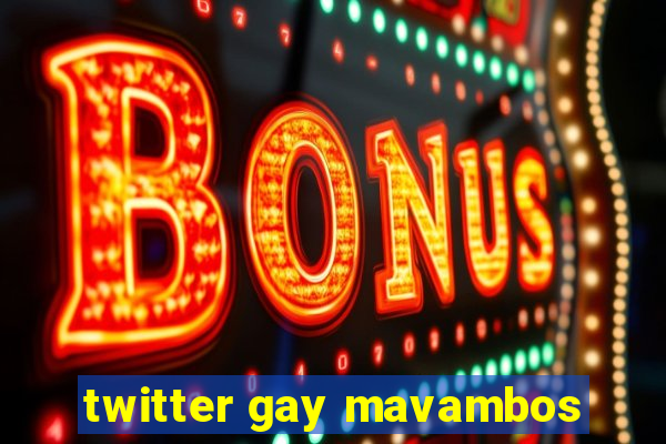 twitter gay mavambos